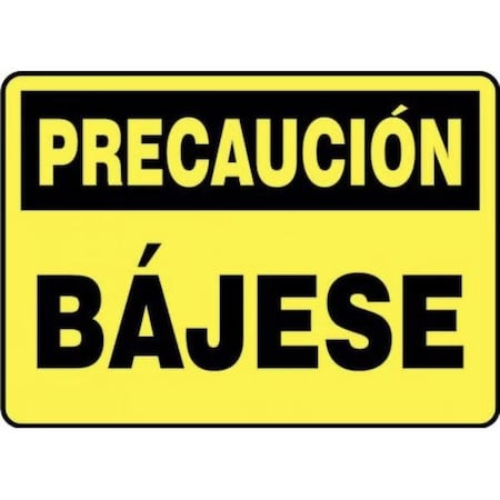 Accuform OSHA CAUTION SAFETY SIGN STEP DOWN SHMSTF648VS SHMSTF648VS